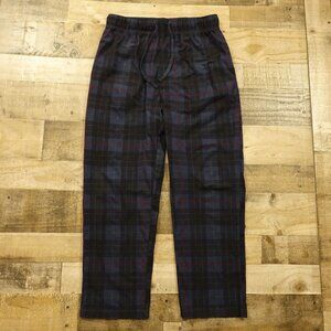 Nautica Plaid Fleece Pajama Pants Men’s Medium Blue Red Sleepwear